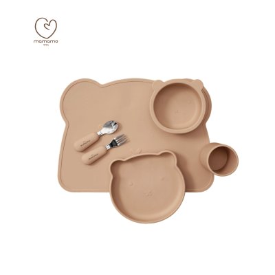 ชุดจาน 5 ชิ้น สี Bear Brown