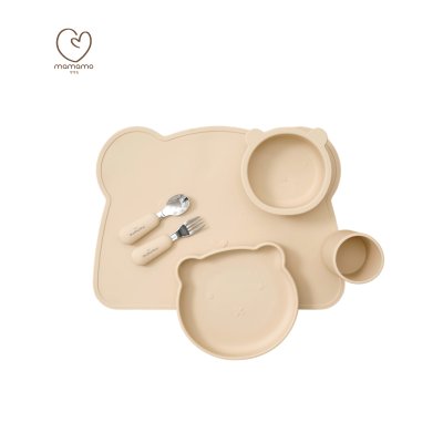 ชุดจาน 5 ชิ้น สี Caramel Cream