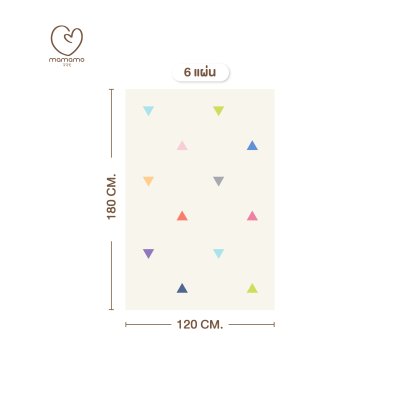 MAMAMO แผ่นรองคลาน จิ๊กซอว์ รุ่นหนา 1.4 cm. ลาย Confetti