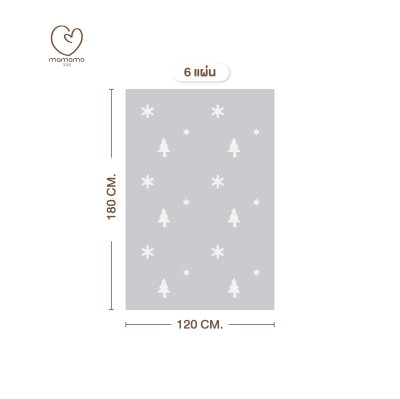 MAMAMO แผ่นรองคลาน จิ๊กซอว์ รุ่นหนา 1.4 cm. ลาย Snow Christmas