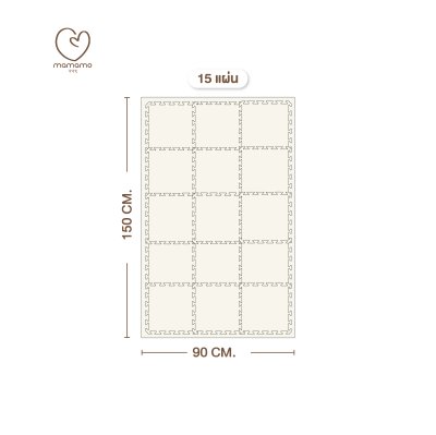 MAMAMO แผ่นรองคลาน จิ๊กซอว์ ขนาด 30x30 cm. หนา 1.4 cm.