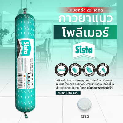 ชีสต้า โพลีเมอร์ยาแนว 380 มิลลิลิตร แบบยกลัง 20 หลอด