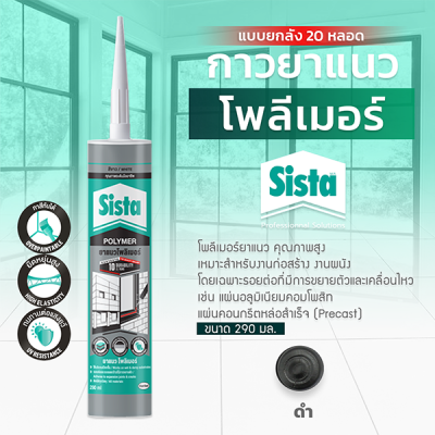 ชีสต้า โพลีเมอร์ยาแนว 290 มิลลิลิตร แบบยกลัง 20 หลอด