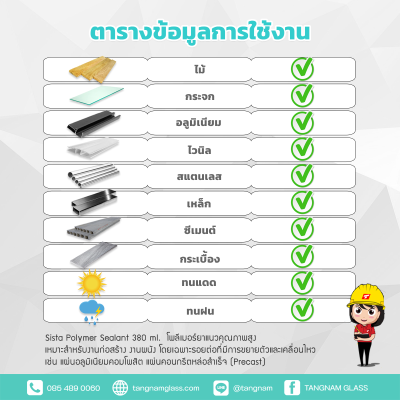 ชีสต้า โพลีเมอร์ยาแนว 380 มิลลิลิตร