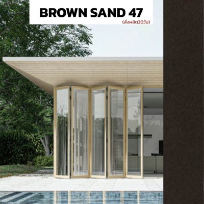 สี BROWN SAND 47 : ชุดบานเฟี้ยม PREMIER FOLDING DOORS