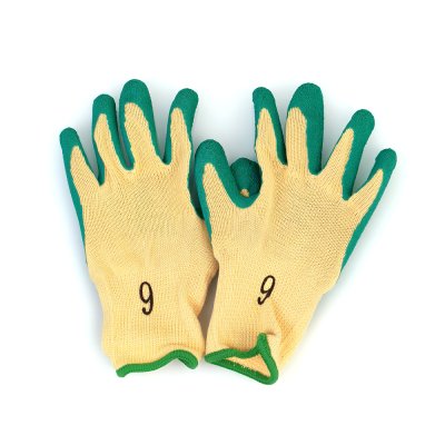 ถุงมือผ้าเคลือบยาง 9/L #1H-CG-300B