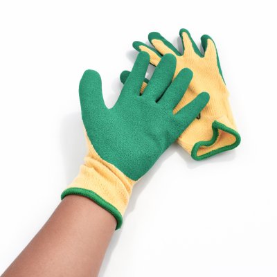 ถุงมือผ้าเคลือบยาง 9/L #1H-CG-300B