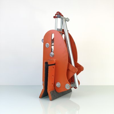 ตัวหนีบกระจกสีส้ม หน้ากว้างครีบ Body 14" (ใช้กับเครน)