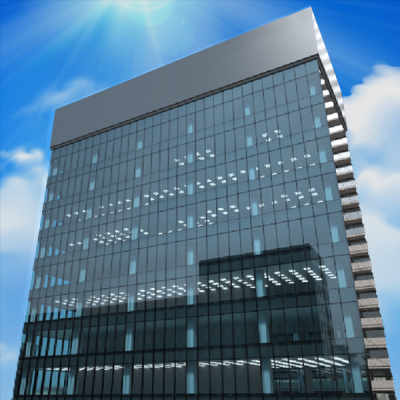 กระจก สกายบลู 6 มม.