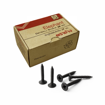 สกรูยิงแผ่นยิปซัม ยาว 38 มม. (500ชิ้น/กล่อง)