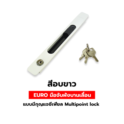 EURO มือจับฝังบานเลื่อนแบบมีกุญแจซีเฟียล Multipoint lock   KL CIFIAL #ZTS211S
