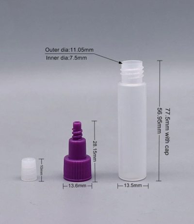 หลอดสกัดตัวอย่างปากเกลียว+จุกหลอดสกัด 5 มล.