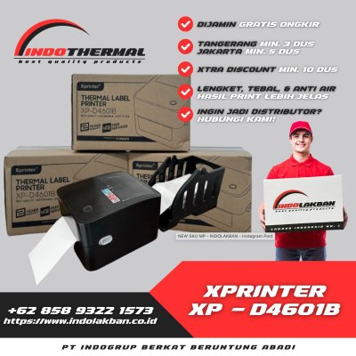 XPRINTER XP D4601B - Printer Thermal Label Sticker / Barcode / Resi - USB BLUETOOTH - TIPE XP-D4601B XPD4601B