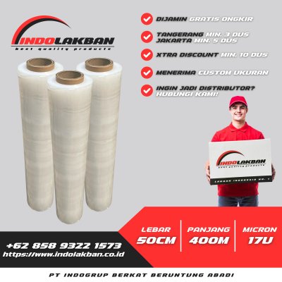 Plastik Wrapping Bening 50cm x 400m x 17u