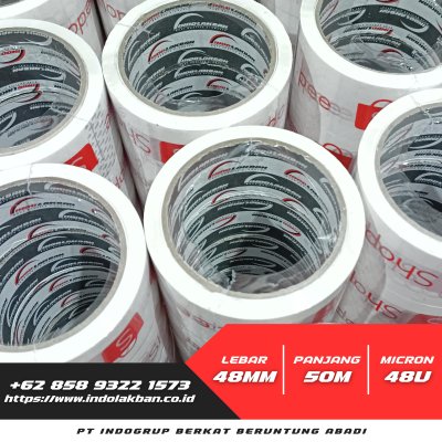 Lakban Marketplace Shopee Putih 48mm x 55y x 48u