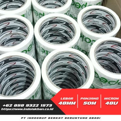 Lakban Marketplace Tokopedia Putih 48mm x 55y x 48u