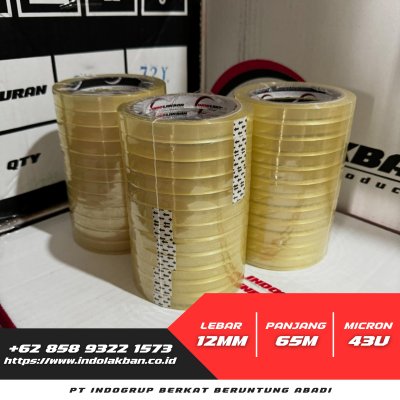 Isolasi Bening 12mm x 72y x 43u