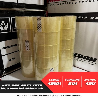 Lakban Bening 45mm x 90y x 45u