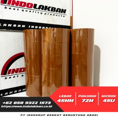 Lakban Cokelat 45mm x 80y x 45u