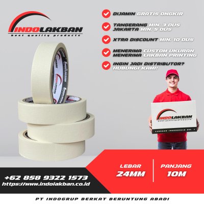 Lakban Kertas / Masking Tape 24mm x 11y