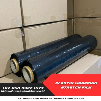 Plastik Wrapping Hitam 50cm x 300m x 17u