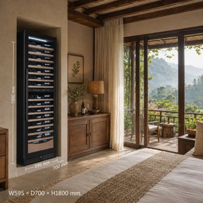 wine cabinet model P_145B_วิวภูเขา
