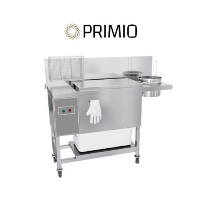 <img src="breading_table_primio_bdh1.jpg" alt="Commercial breading table Primio BDH1 – hygienic stainless steel prep table for food industry">