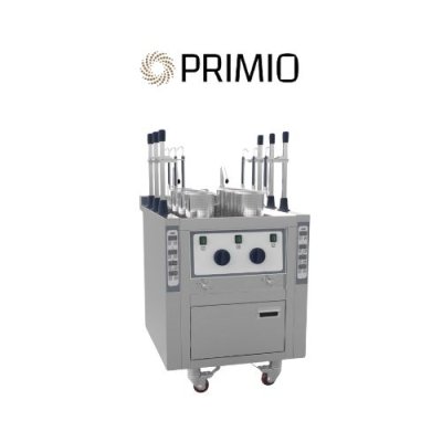 Commercial noodle and ramen boiler, stainless steel gas cooker for professional kitchens and restaurants