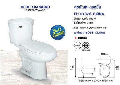 Two Pieces Toilet