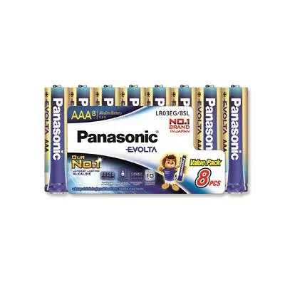 ถ่านอีโวต้า AAA (แพ็ค8ก้อน) Panasonic LR03EG/8SL