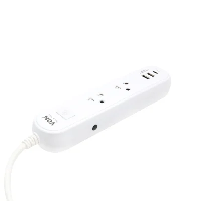 ปลั๊กNOVA VOX 1สวิตซ์ 2ช่อง 2USB 1Type C+PD 1เมตร (LT)