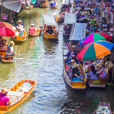 Damnoen Saduak Floating Market & Tiger World Tour