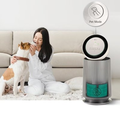 เครื่องฟอกอากาศ LG PuriCare 360 รุ่น AS65GDBY0 พร้อมฟังก์ชันสัตว์เลี้ยง ขนาดพื้นที่ 61 ตร.ม