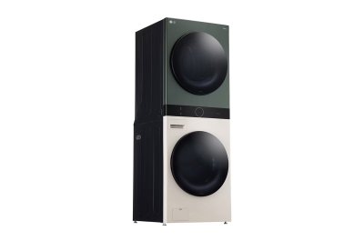 Wash Tower ซักผ้า 14 กก. และอบผ้า 10 กก. รุ่น WT1410NHEG ระบบ AI DD™ พร้อม Smart WI-FI control ควบคุมสั่งงานผ่านสมาร์ทโฟน