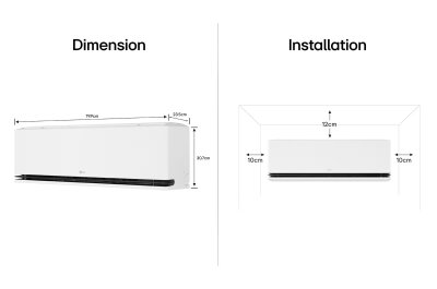 แอร์อินเวอร์เตอร์ LG DUALCOOL AI Air 9200 - 22000 BTU รุ่น SEQ (เน้นประหยัดเงินและฟังชั่นครบ)