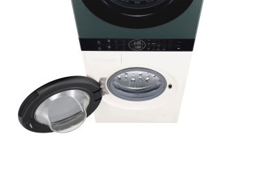 Wash Tower ซักผ้า 14 กก. และอบผ้า 10 กก. รุ่น WT1410NHEG ระบบ AI DD™ พร้อม Smart WI-FI control ควบคุมสั่งงานผ่านสมาร์ทโฟน