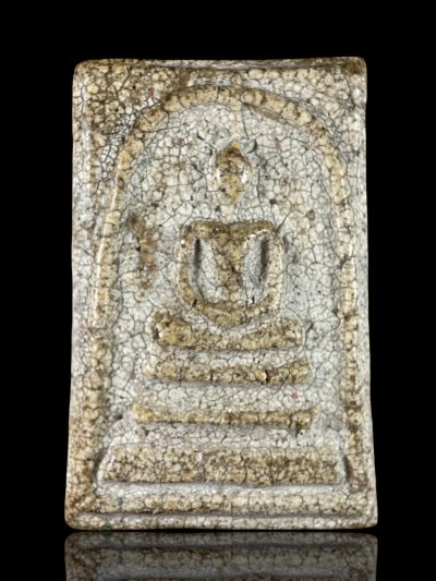 พระสมเด็จวัดระฆังพิมพ์ใหญ่เกศทะลุซุ้มหลังลายกระดาน (วซ007)