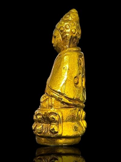 พระกริ่งปวเรศพิมพ์ห่มสมบูรณ์พูนสุข  ปี 2426 เนื้อกะไหล่ทอง