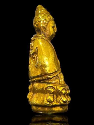 พระกริ่งปวเรศพิมพ์ห่มสมบูรณ์พูนสุข  ปี 2426 เนื้อกะไหล่ทอง