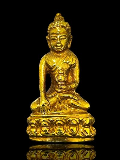 พระกริ่งปวเรศพิมพ์เฉลิมพลพระยศใหญ่ ปี 2416 เนื้อกะไหล่ทอง