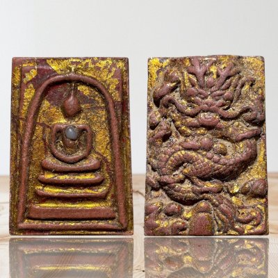 พระสมเด็จพิมพ์ใหญ่ หลังมังกร ลงรักปิดทอง กรุวังหน้า สมเด็จโตปลุกเสก