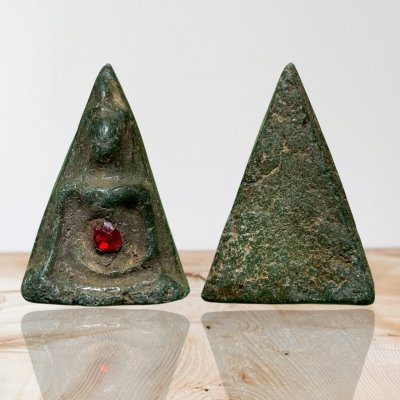 พระนางพญา กรุวัดบ่อทองคำ พิษณุโลก พิมพ์ฝังพลอย