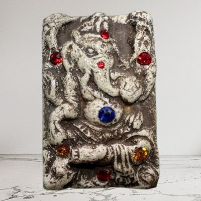 พระสมเด็จพิมพ์ใหญ่ หลังพระฆิคเนศ ประดับพลอย กรุวังหน้า