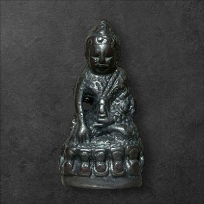 พระกริ่งปวเรศพิมพ์สมบูรณ์พูนสุข หลังมังกร เนื้อสัมฤทธิ์