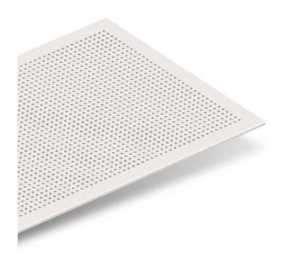 แผ่นยิปซัมเอคโค่บล็อค ตราช้าง (ลดเสียงสะท้อน) EchoBloc R-1(ฉลุรูวงกลม)