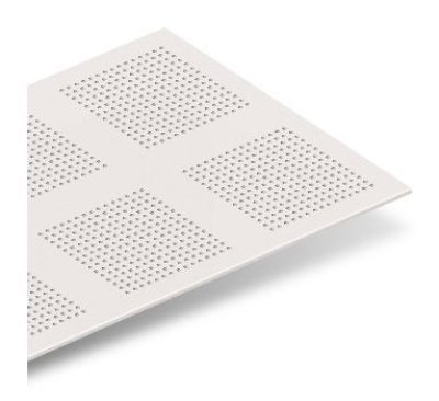 แผ่นยิปซัมเอคโค่บล็อค ตราช้าง (ลดเสียงสะท้อน) EchoBloc R-8 (ฉลุรูวงกลม)