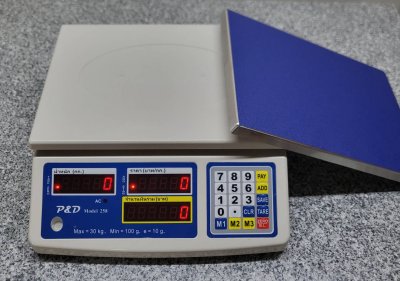 258 (คำนวณราคา) พิกัด 30 kg. ค่าละเอียด 10 g.