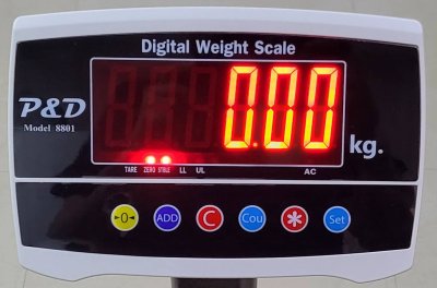 8801 เครื่องชั่งเสาพับ พิกัด 300 kg. ค่าละเอียด 100 g.