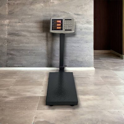 Ki เครื่องชั่งตั้งพื้นเสาพับได้ พิกัด 60 kg. - 150 kg.