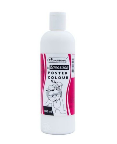 สีโปสเตอร์ จิตรกรน้อย #201 WHITE  ขนาด 400 มล.Master Art